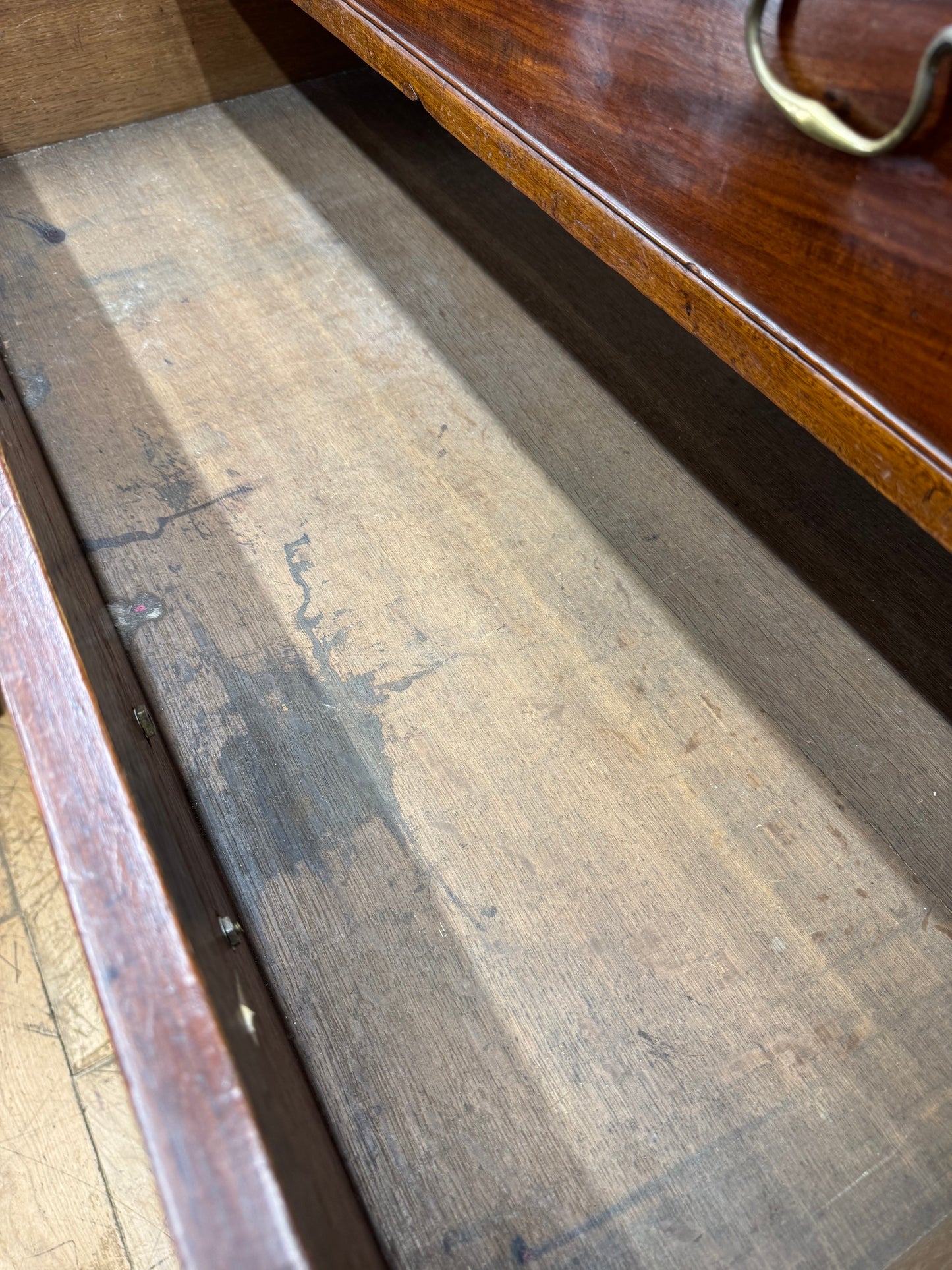 Antique Georgian Mahogany Chest on Chest Tallboy Chest Of Drawers Linen Press