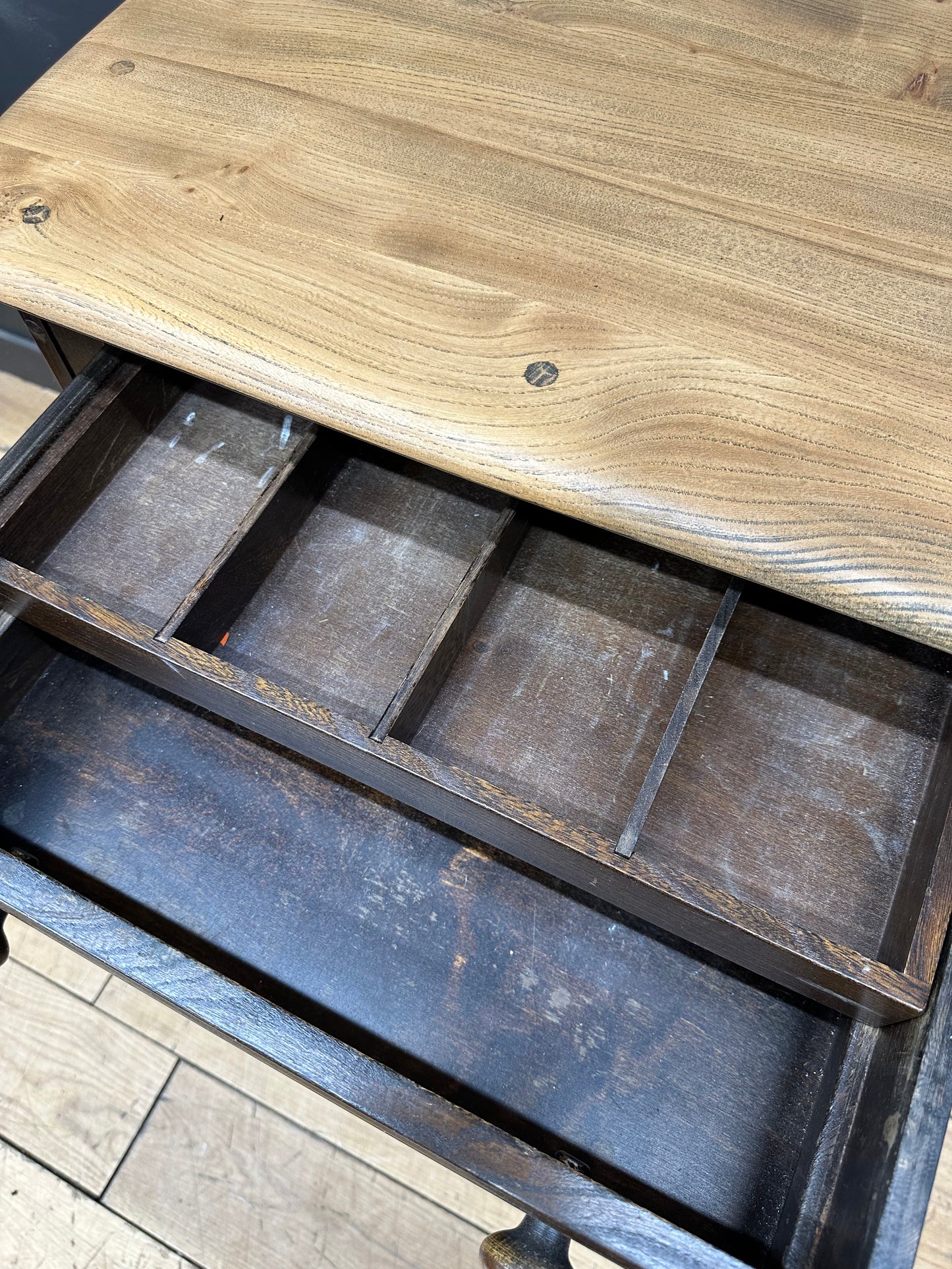 Vintage Ercol Sideboard - Cocktail Cabinet - Elm Cupboard - Retro MCM Sideboard