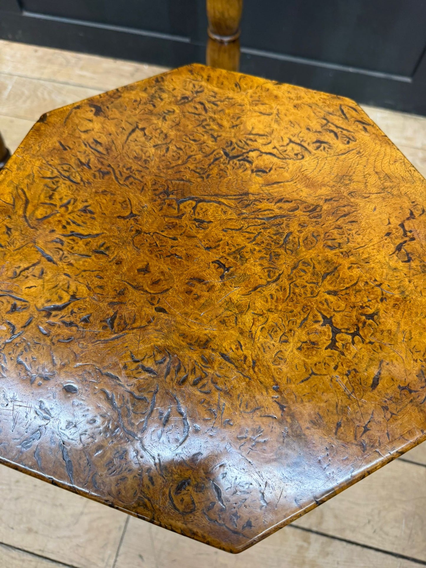 Trio of Vintage Burr Oak Wine Tables English Oak Side Lamp Tables Stunning!