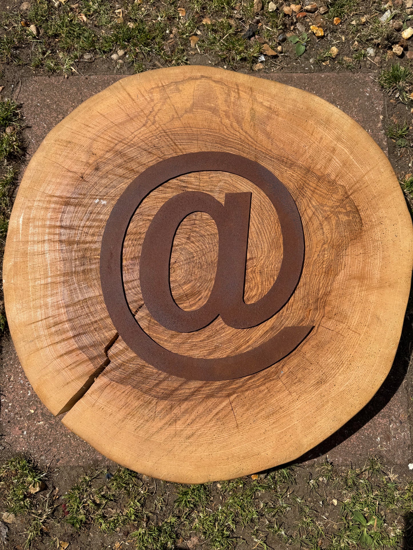 12" Rusty Fat Font Metal Letters A-Z 0-9.