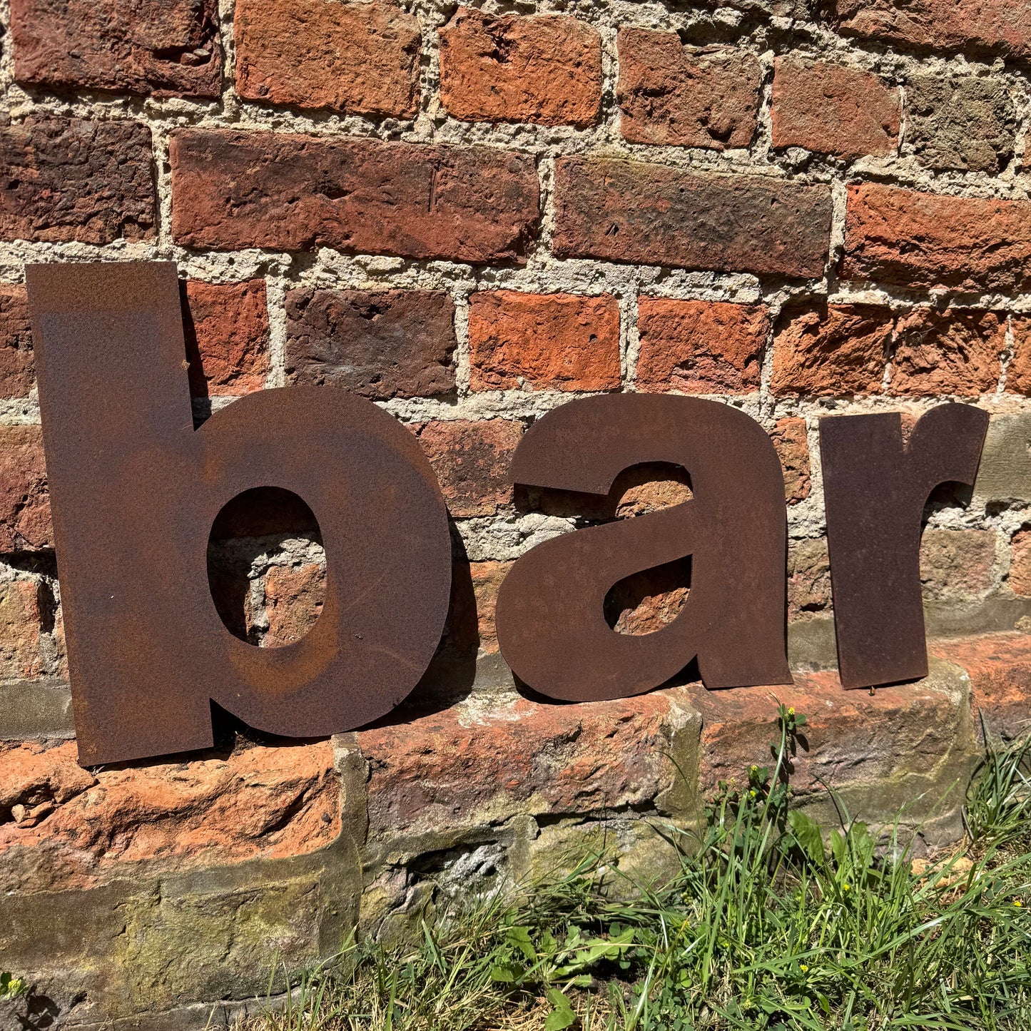 BAR Metal Letters Sign