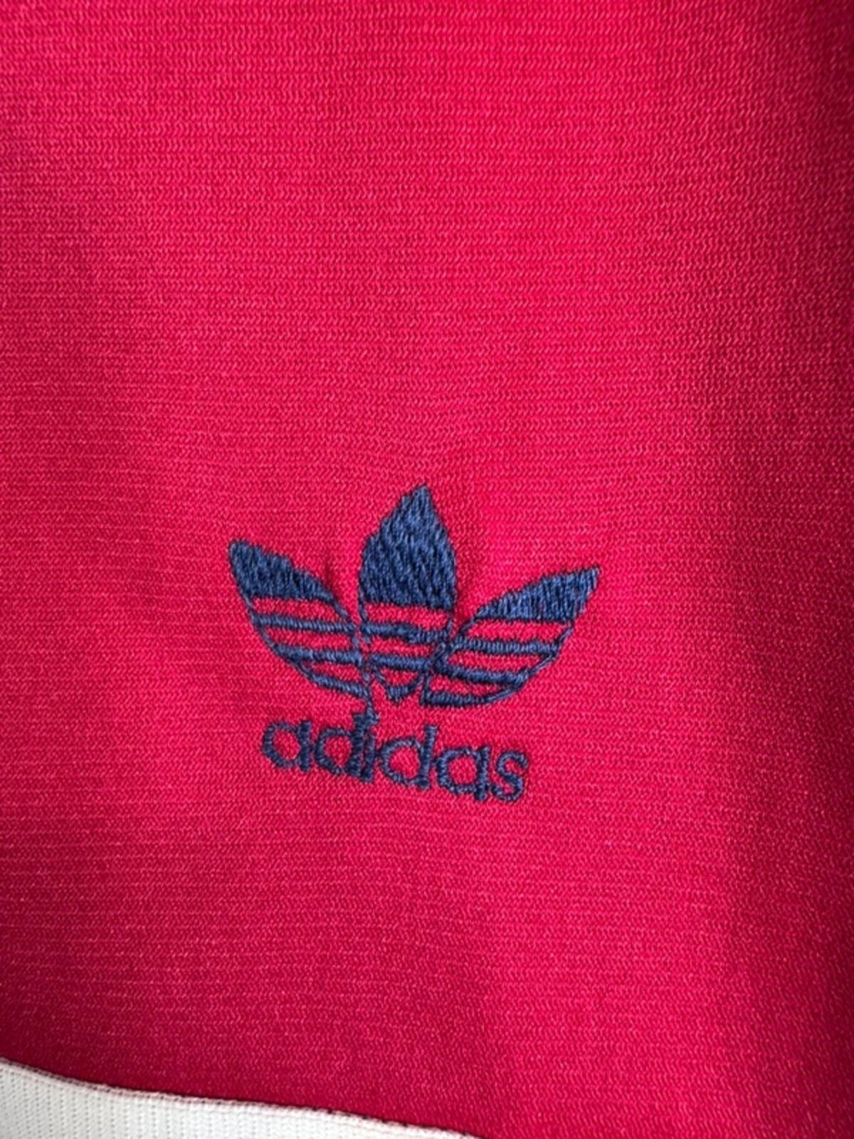 Vintage adidas Ventex Tracksuit Top Jacket Made In France Trefoil 80s Large #350