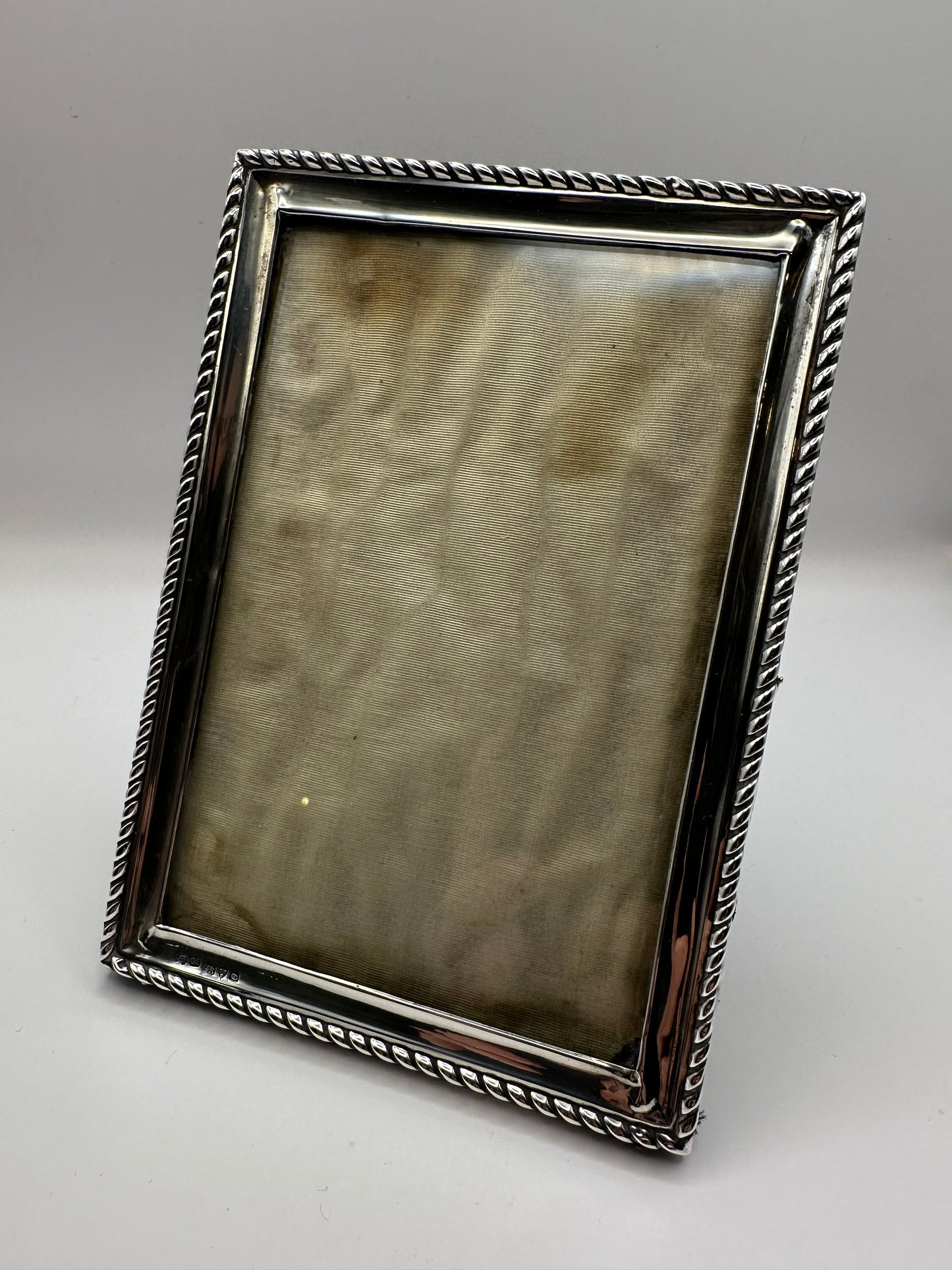 Antique Solid Silver Photo Frame / George V Marked Chester 1914