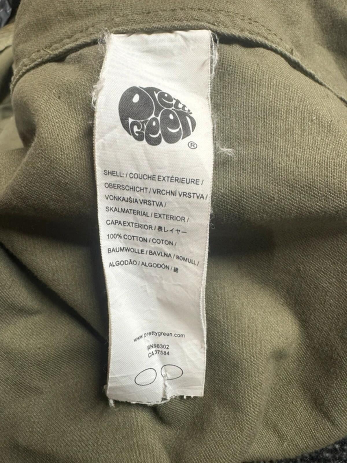 Vintage Pretty Green Deansgate Parka Jacket Coat Large Liam Oasis #323