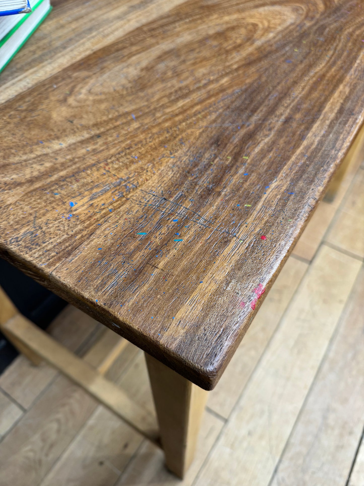 Vintage Science Bench / Dining Table  / Kitchen Table Island / School Art Bench