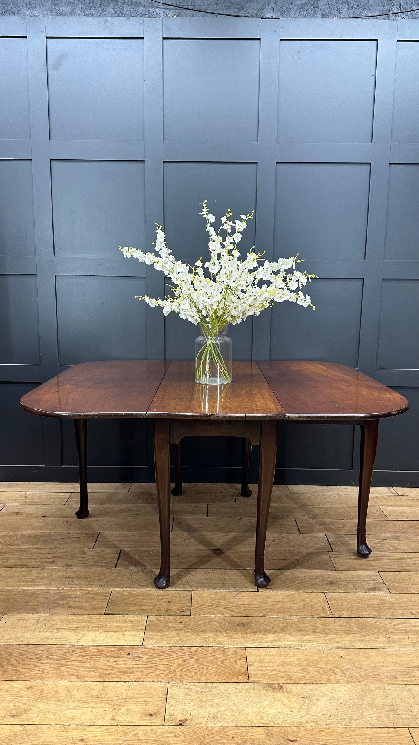 Antique Georgian Mahogany Side Table / Drop Leaf Extending Table /Sideboard