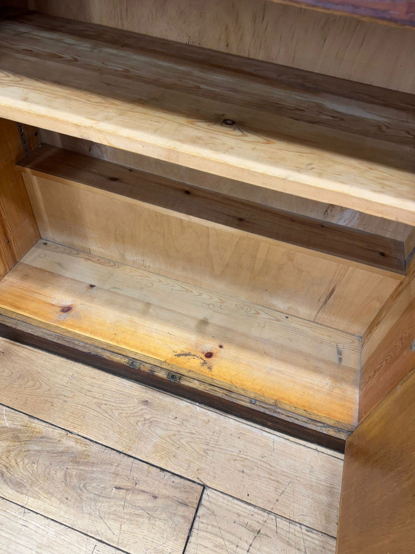 Vintage Oak Triple School Science Cupboard Cabinet – Pantry or Kitchen Storage