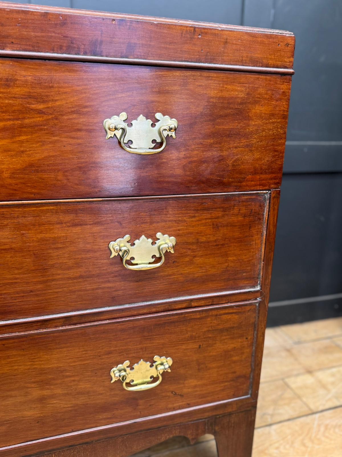 Antique Chest Of Drawers Georgian Mahogany Mule Chest Blanket Box Storage
