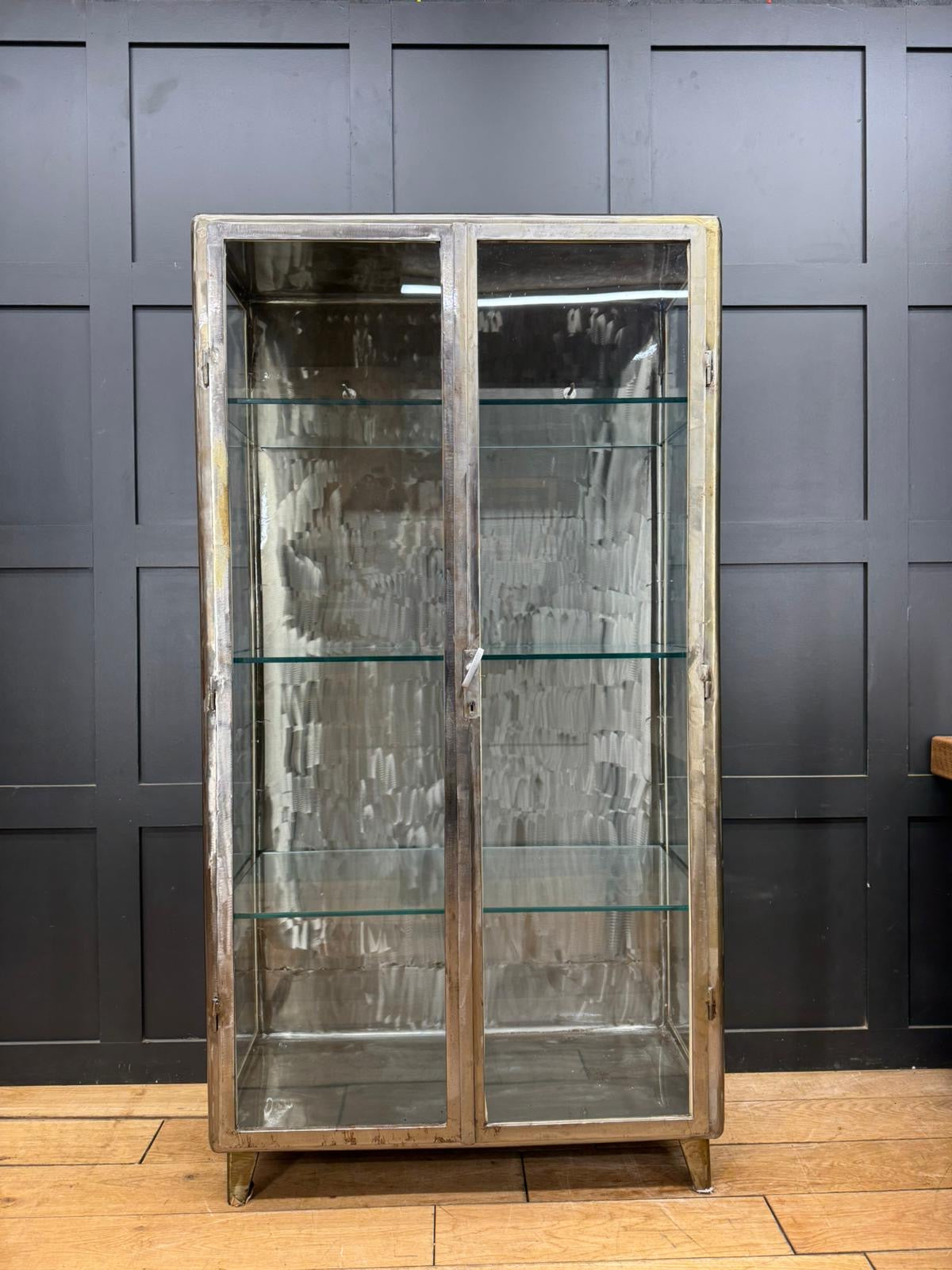 Industrial Medical Display Double Cabinet – Shop Display / Apothecary Bathroom