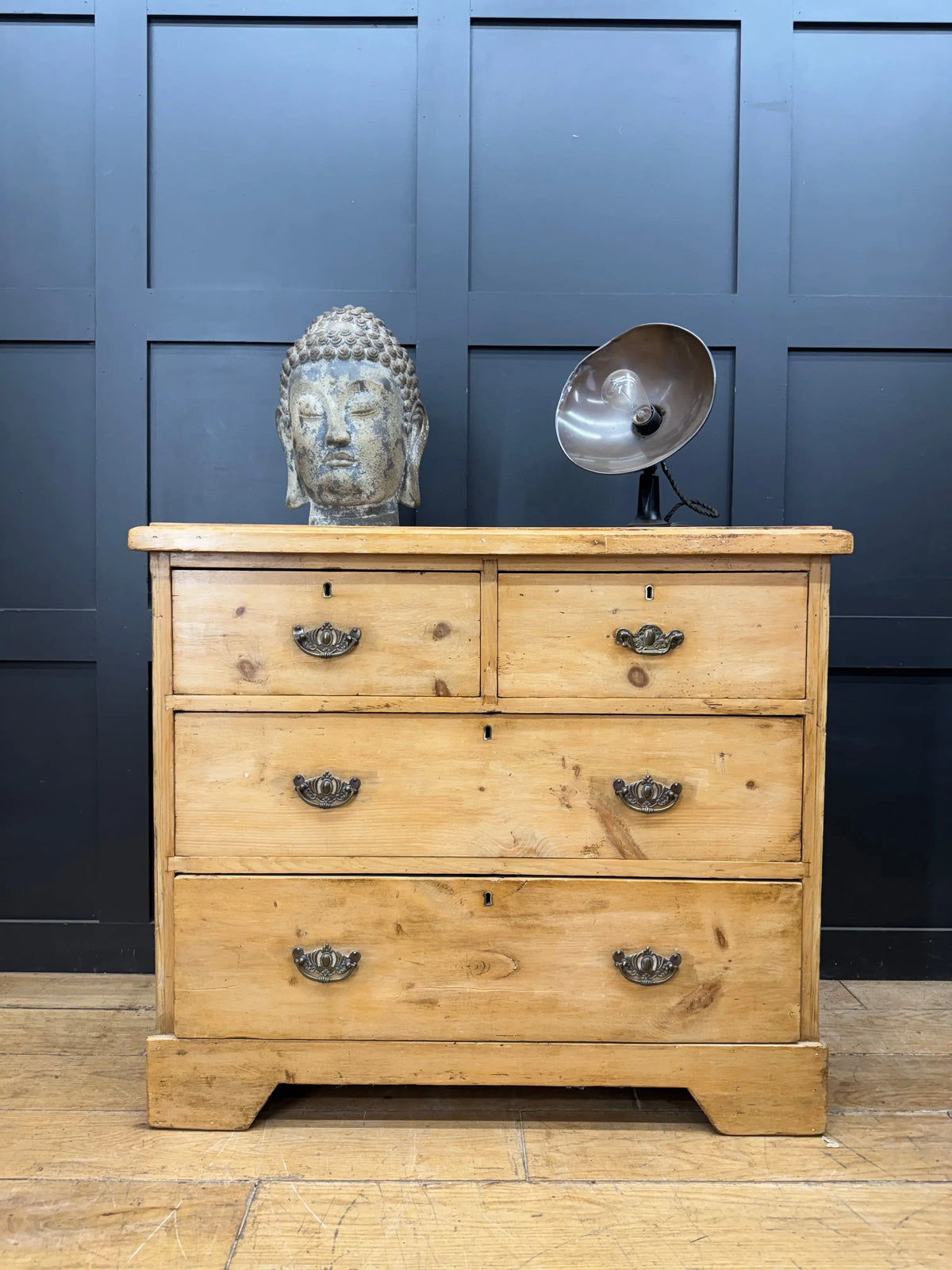 Antique Victorian Pine Chest of Drawers Stripped Bedroom Storage 4 Drawer