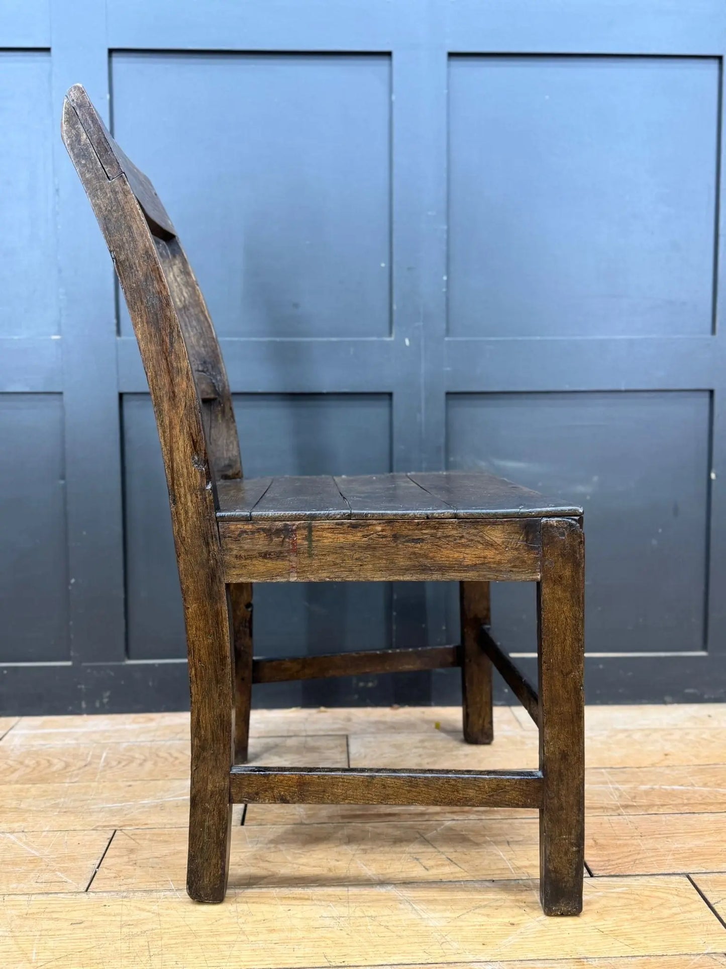Antique Oak Slat Back Kitchen Dining Chair Primitive Country Georgian Period RUSTIC WAREHOUSE NORFOLK
