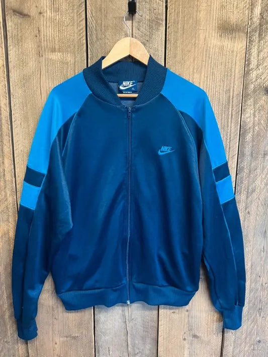 Vintage Original 1980s Nike Blue label Tracksuit Top XL #605