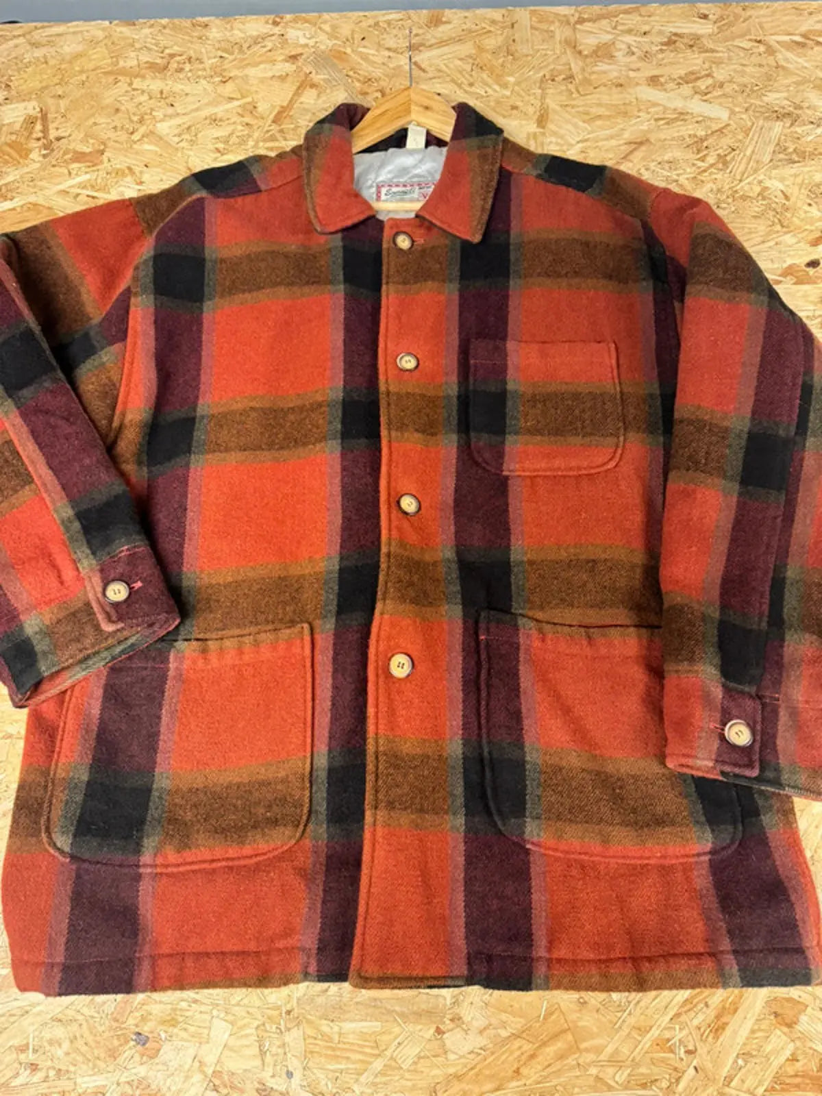 Original Vintage 90s Sonneti Men’s Carpet Coat Jacket XL Sonneti