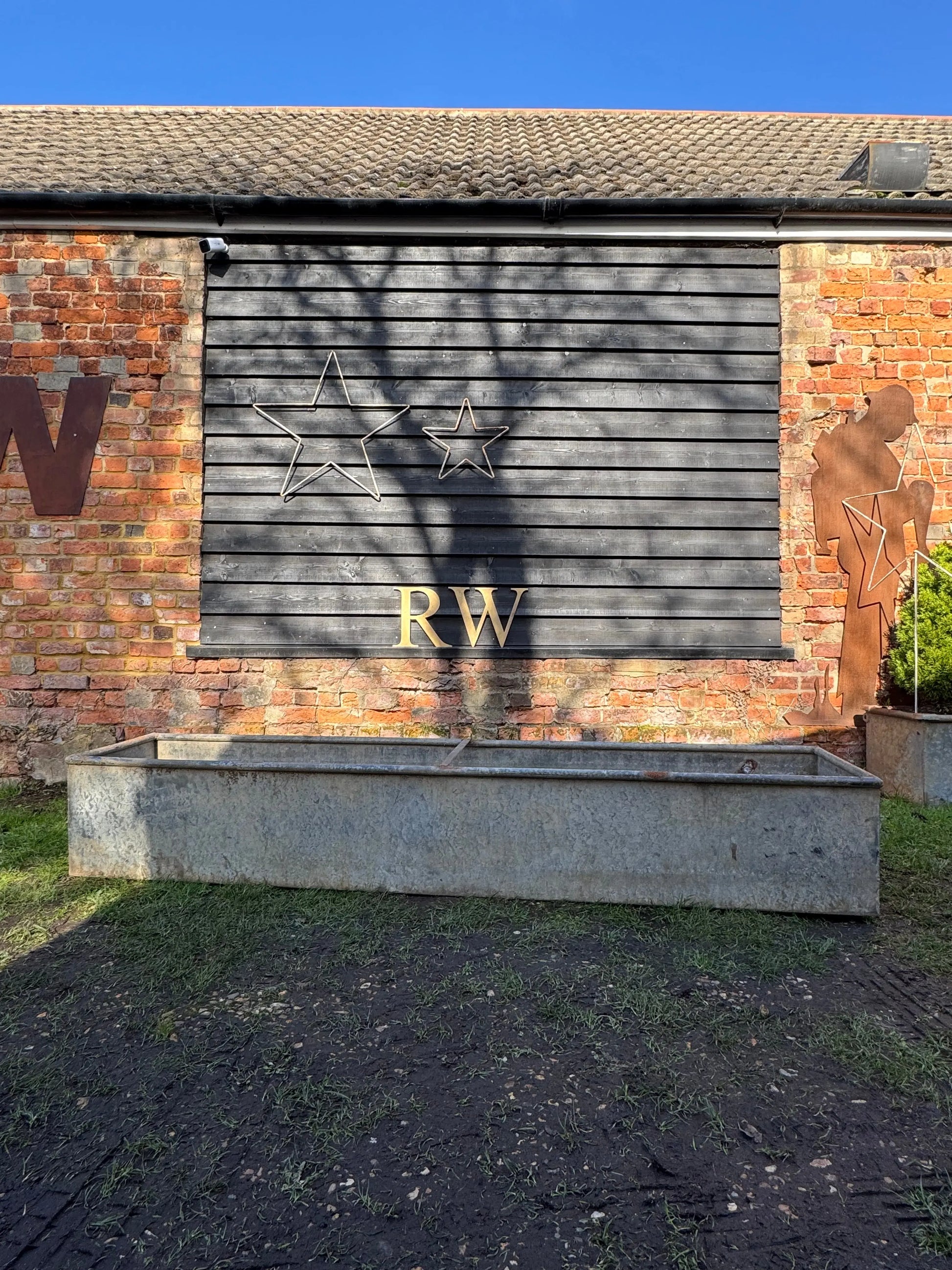 Large Vintage Galvanised Metal Water Trough Planter Garden Pond 243cm W5 RUSTIC WAREHOUSE NORFOLK
