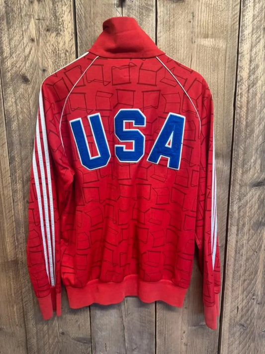 Vintage Adidas Originals USA Tracksuit Top XL Retro #345 adidas
