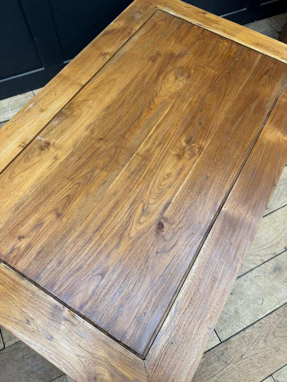 Large Vintage Elm Kang Coffee Table – Low Eastern Supper Table