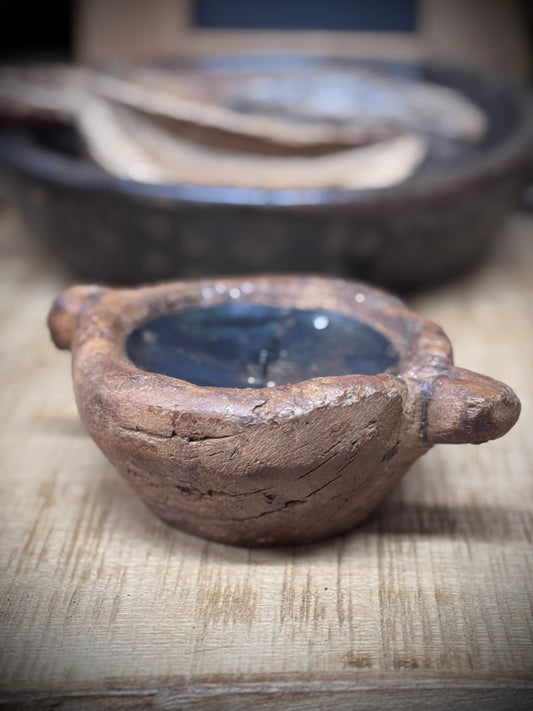 Rustic Wooden Candle Holder / Church Candle Stand / Reclaimed Farmhouse Decor C