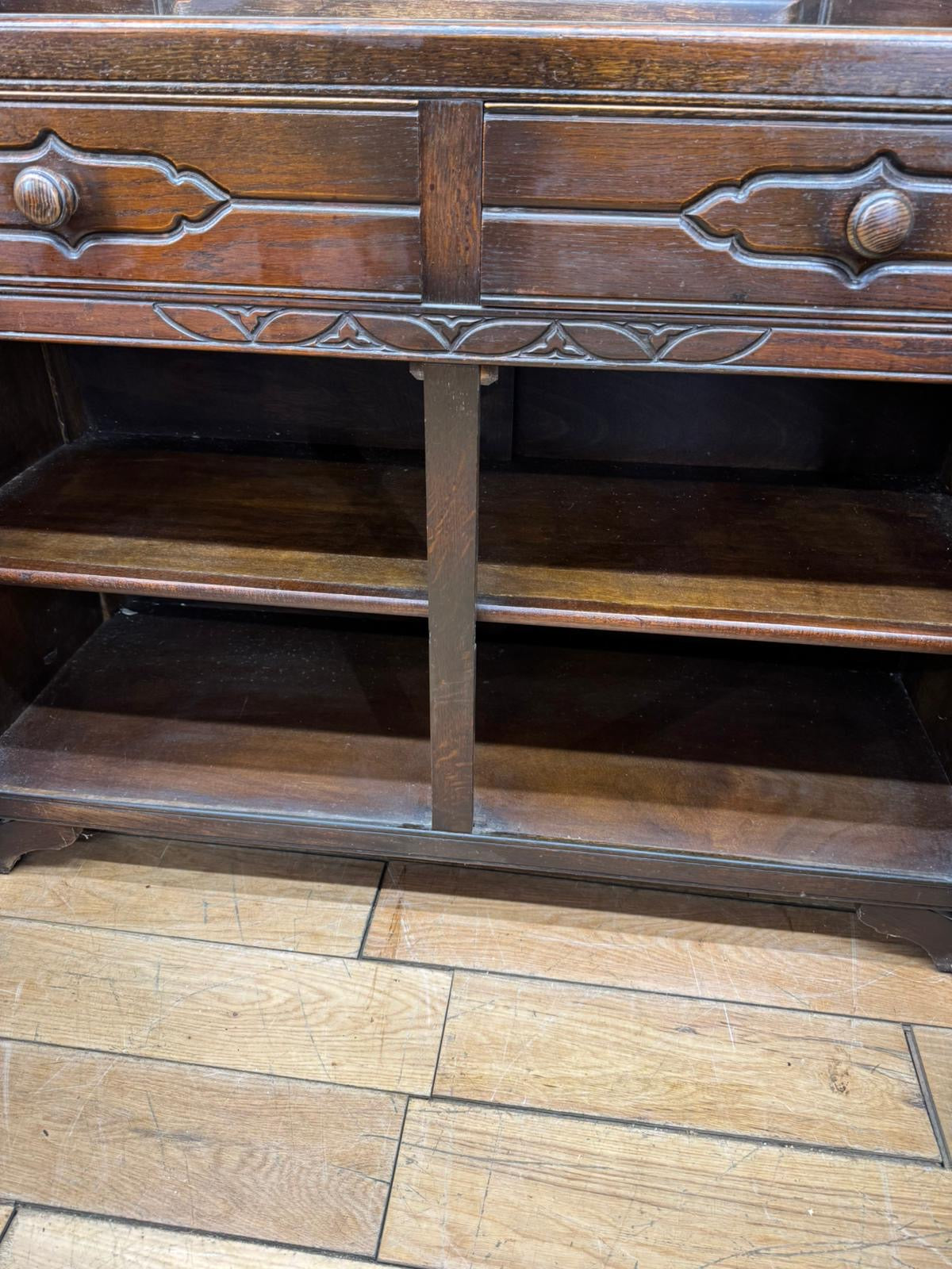 Antique Oak Court Cupboard Sideboard Cabinet Cupboard Drawers Storage Home Bar