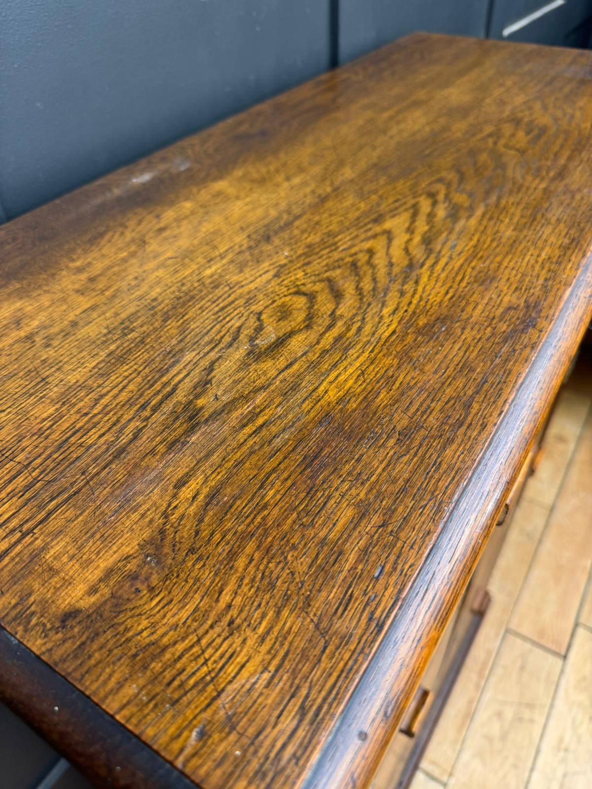 Antique Oak School Lockers Hall Cupboard Shoe Storage Kitchen  Drinks Cabinet