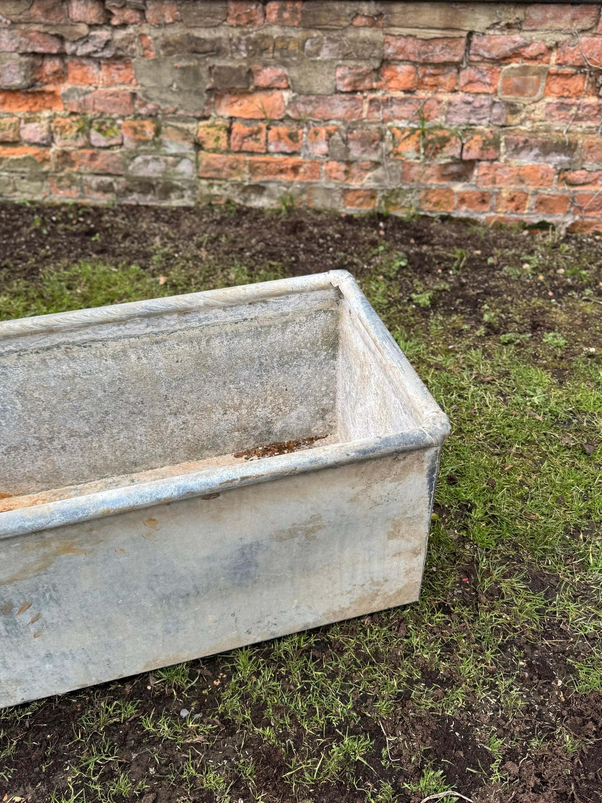 Reclaimed Galvanised Trough Large Garden Planter /  Raised Flower Bed Plant Tree Pot Y1 RUSTIC WAREHOUSE NORFOLK