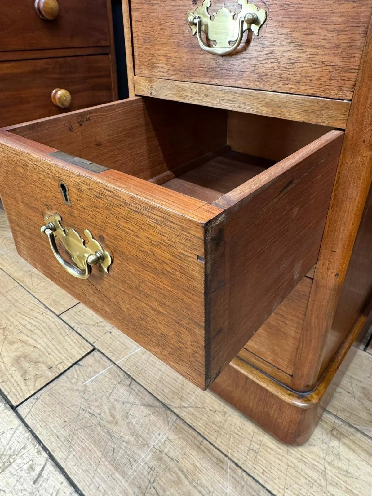 Victorian Mahogany Twin Pedestal Writing Desk / Office Study Computer Desk RUSTIC WAREHOUSE NORFOLK