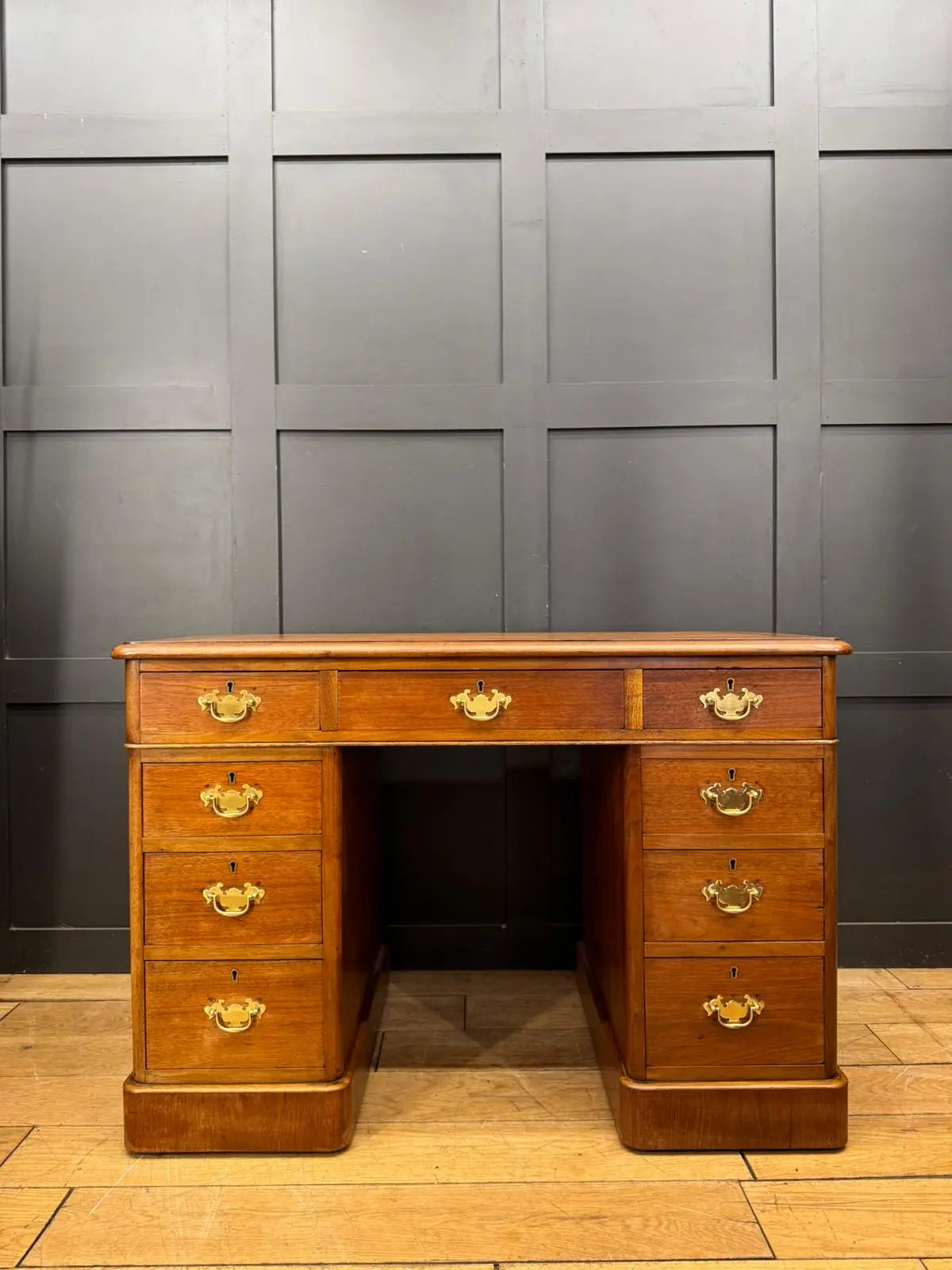 Victorian Mahogany Twin Pedestal Writing Desk / Office Study Computer Desk RUSTIC WAREHOUSE NORFOLK