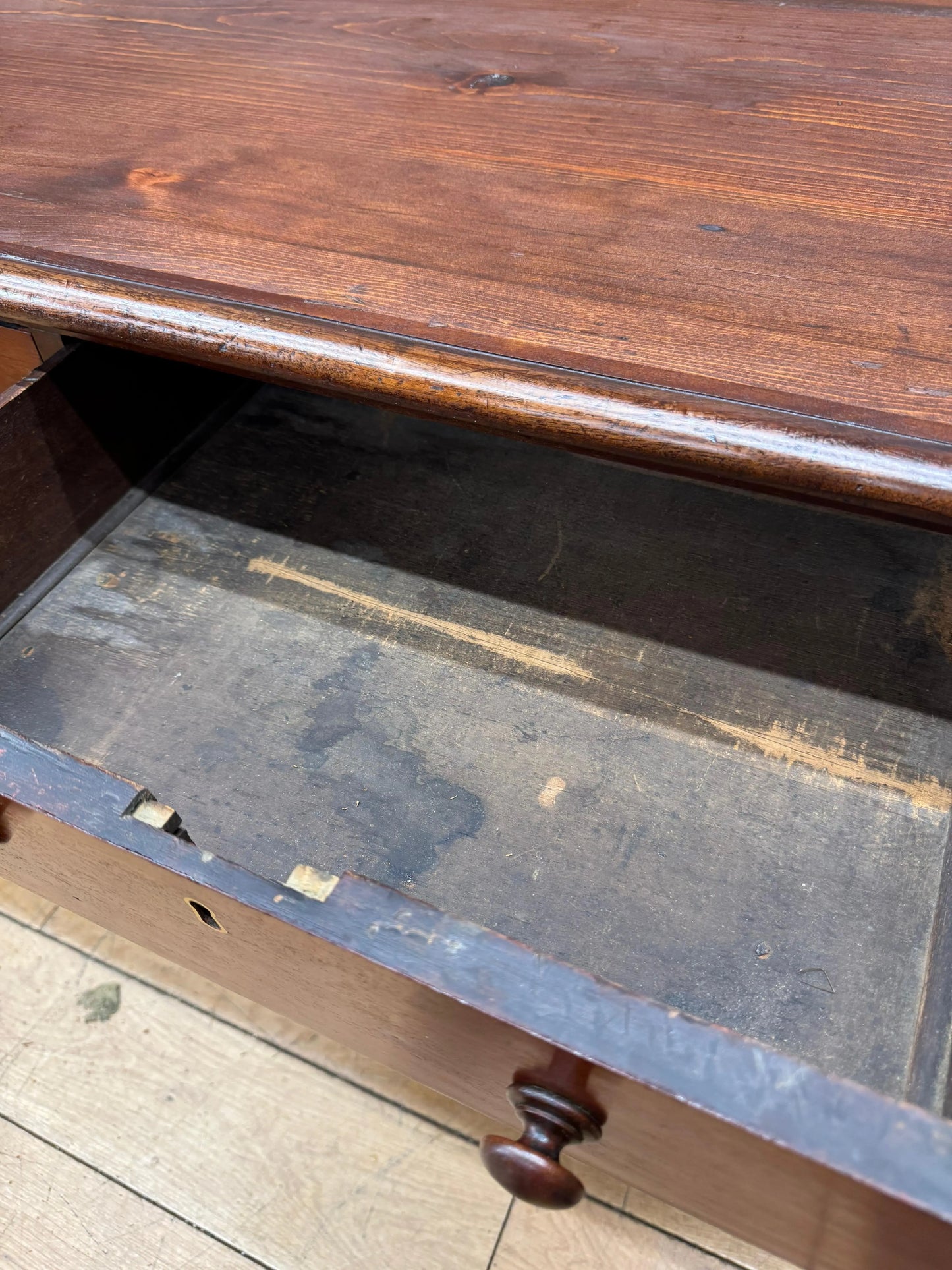 Antique Victorian Mahogany Library Table Desk Kitchen Dining Table With Drawers RUSTIC WAREHOUSE NORFOLK