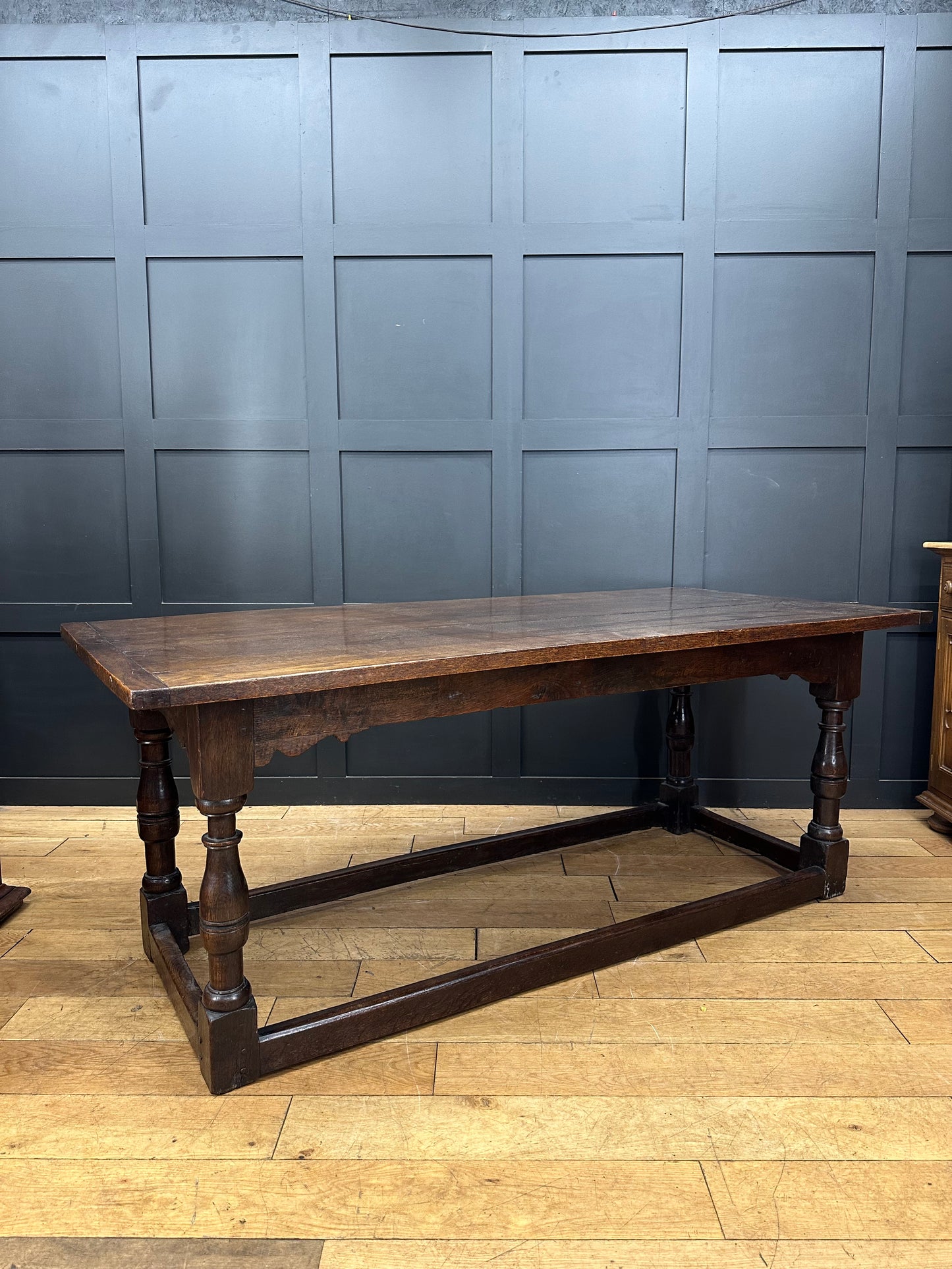 Antique Refectory Table  / Oak Dining Table / Farmhouse Kitchen Table