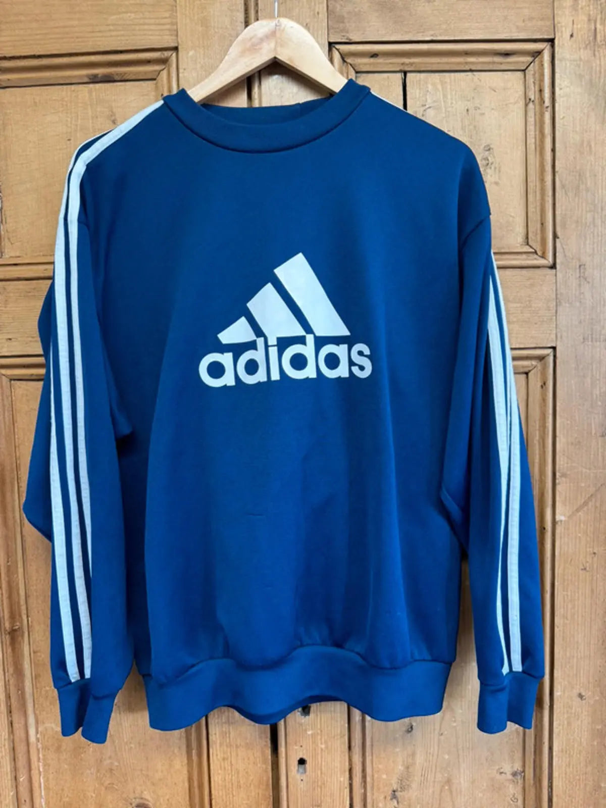 Vintage 90s Adidas Spell Out Jumper Sweater Sweatshirt Top mens Large adidas