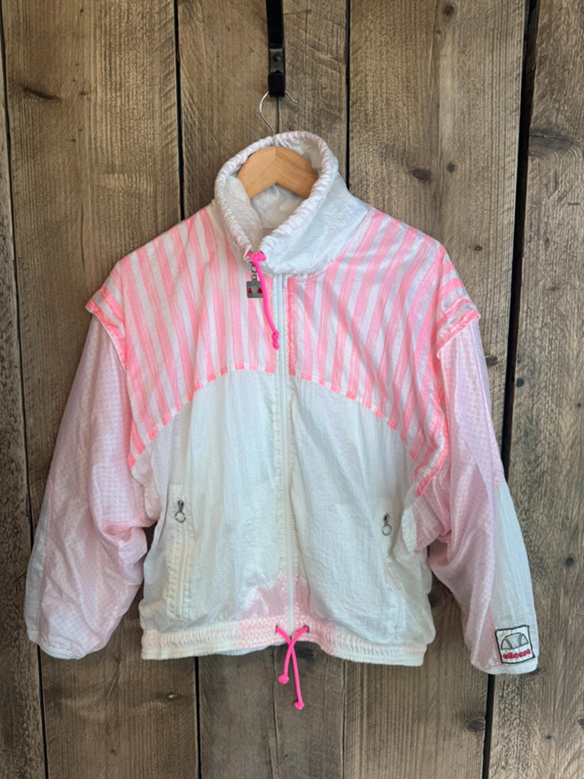 Vintage 1980s Women’s Ellesse Shell Suit Tracksuit Top 8/10