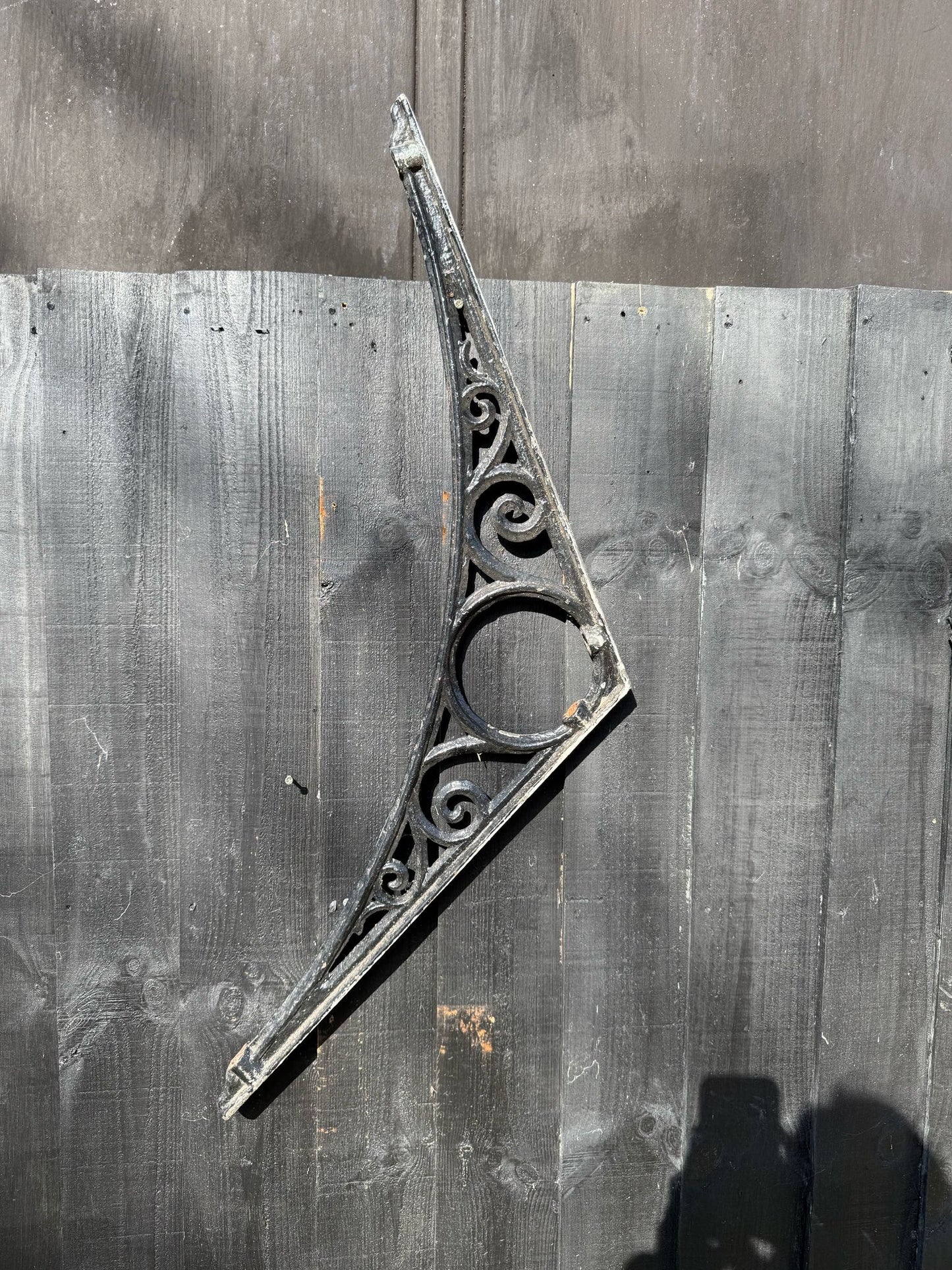 Antique 4 Greenhouse Orangery Iron Brackets /  Canopy Consoles Reclamation