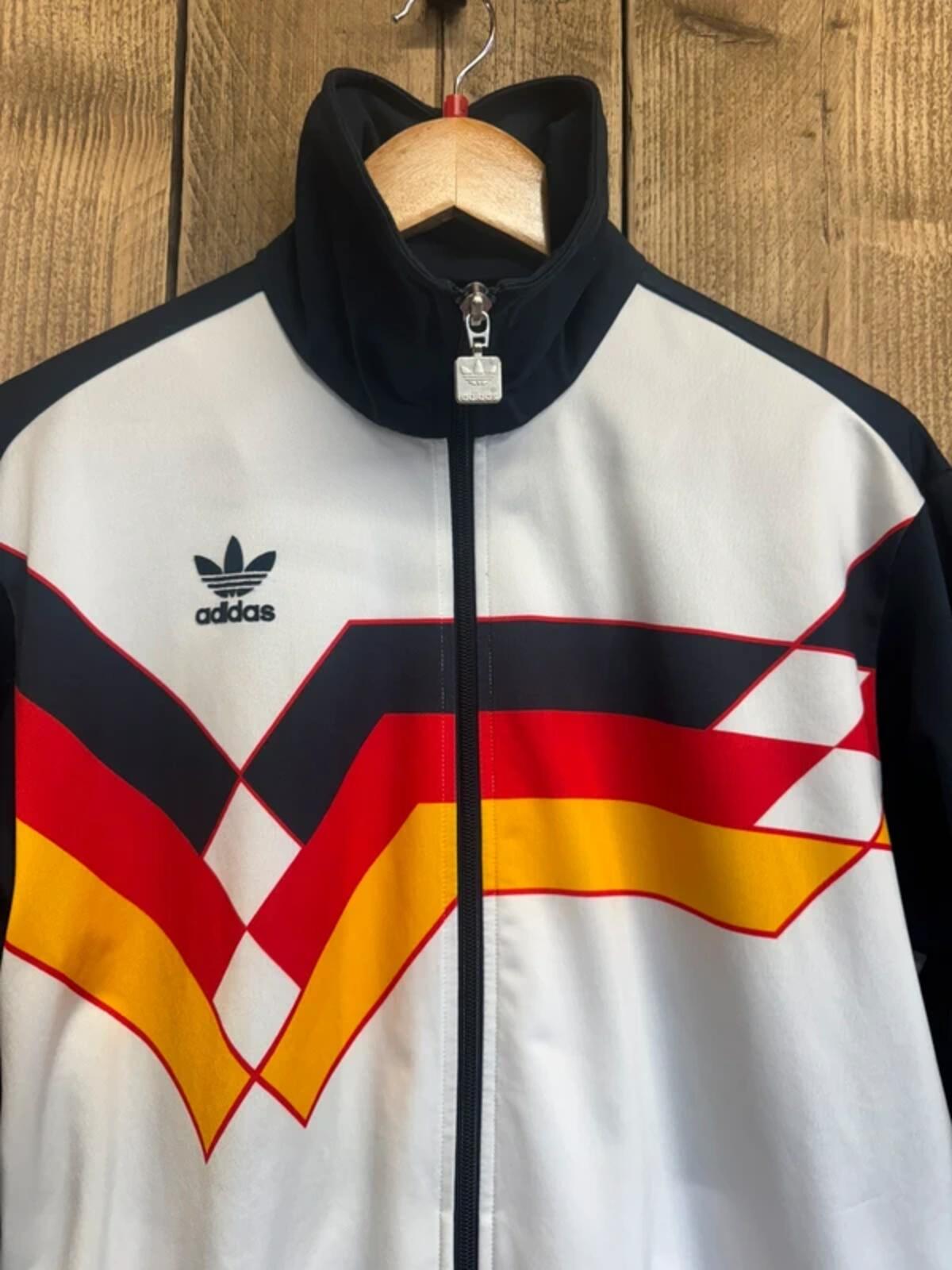 Vintage Adidas Originals West Germany Football team Tracksuit Top Medium #324