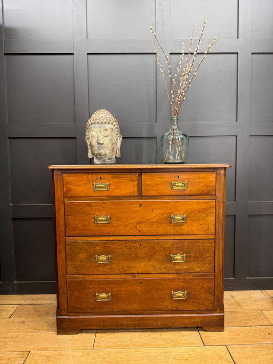 Antique Victorian Walnut Chest of Drawers – Bedroom Storage – c.1840