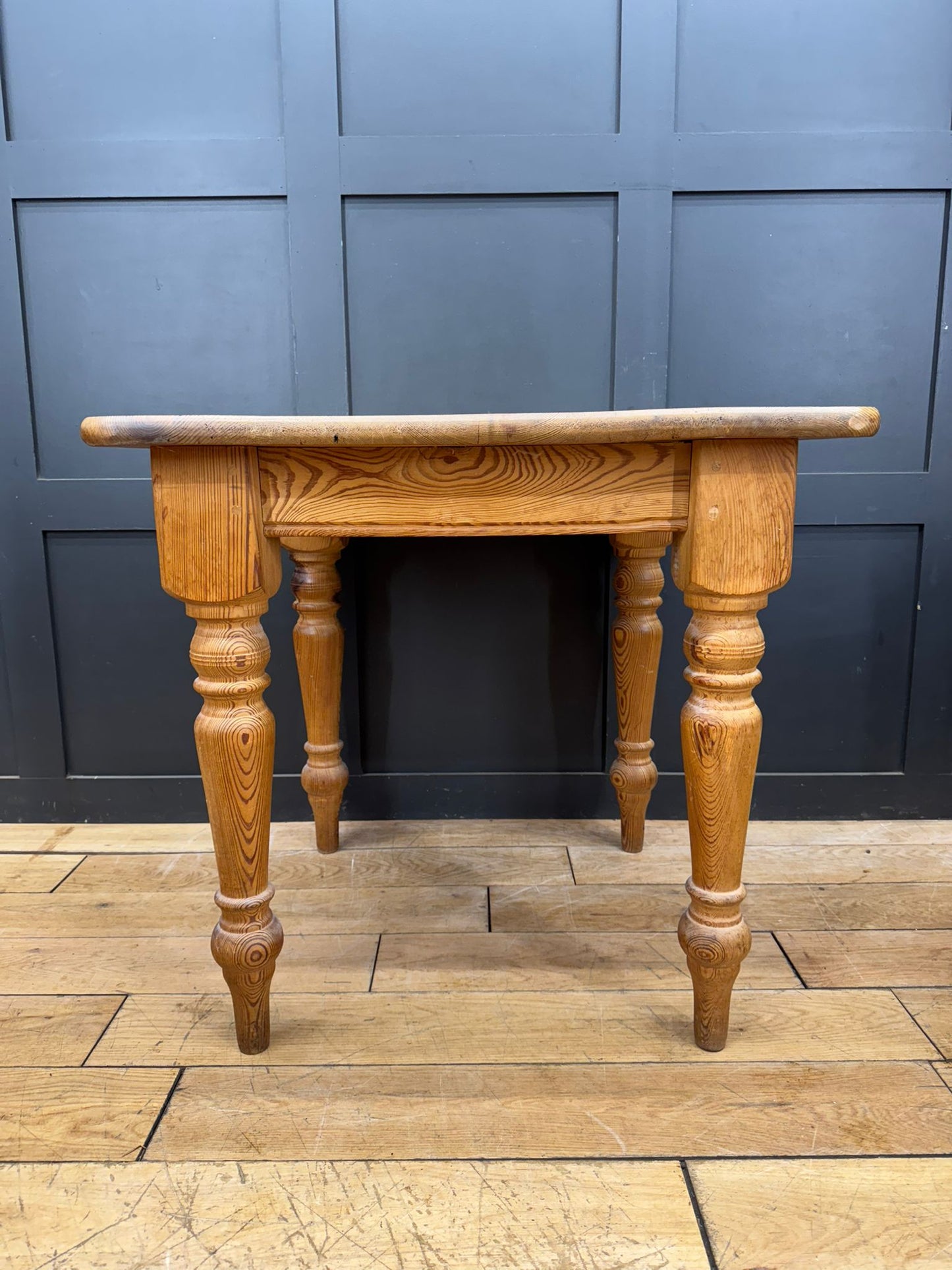 Vintage Square Small Solid Pine Table  / Farmhouse Dining Table / Kitchen Table