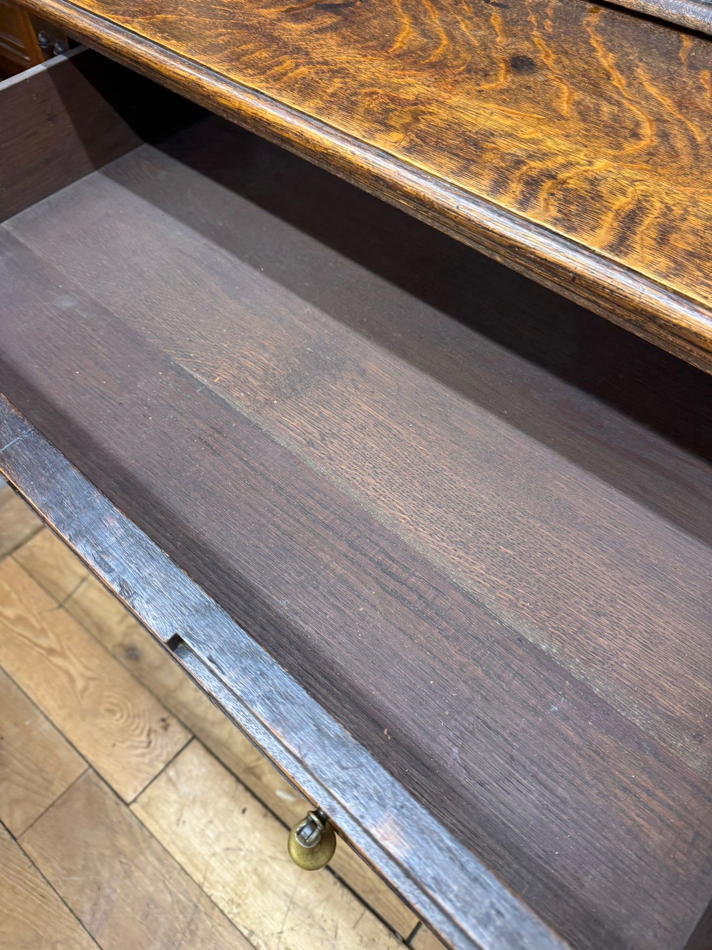 Large Antique Oak Court Cupboard / Victorian Carved Cabinet Sideboard