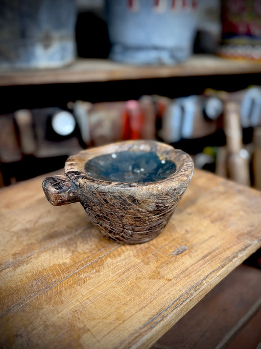 Rustic Wooden Candle Holder / Church Candle Stand / Reclaimed Farmhouse Decor J