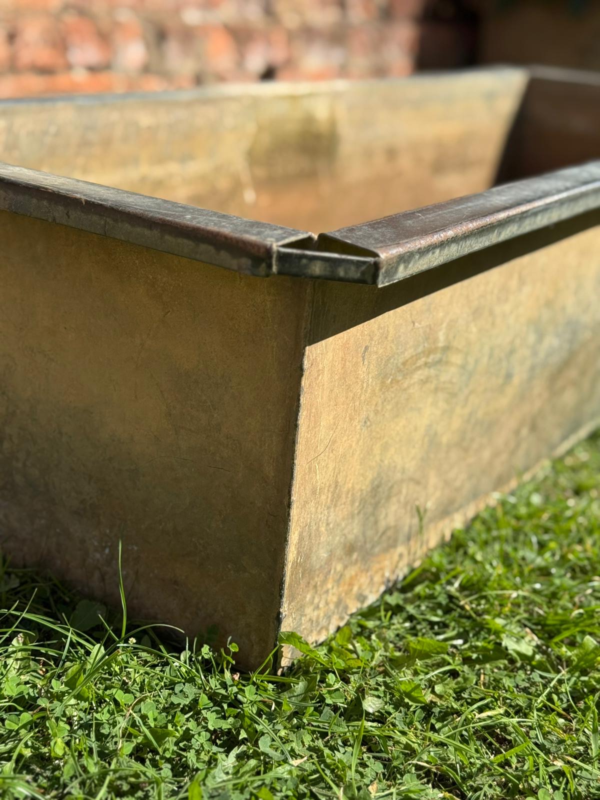 Reclaimed Galvanised Trough Large Planter /  Raised Flower Bed Plant Tree Pot EB