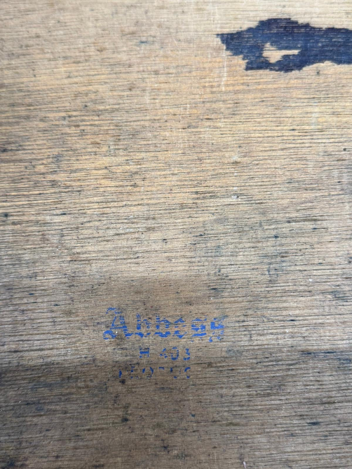 Vintage Abbess Oak Desk Twin Pedestal Writing Table Retro Office Furniture