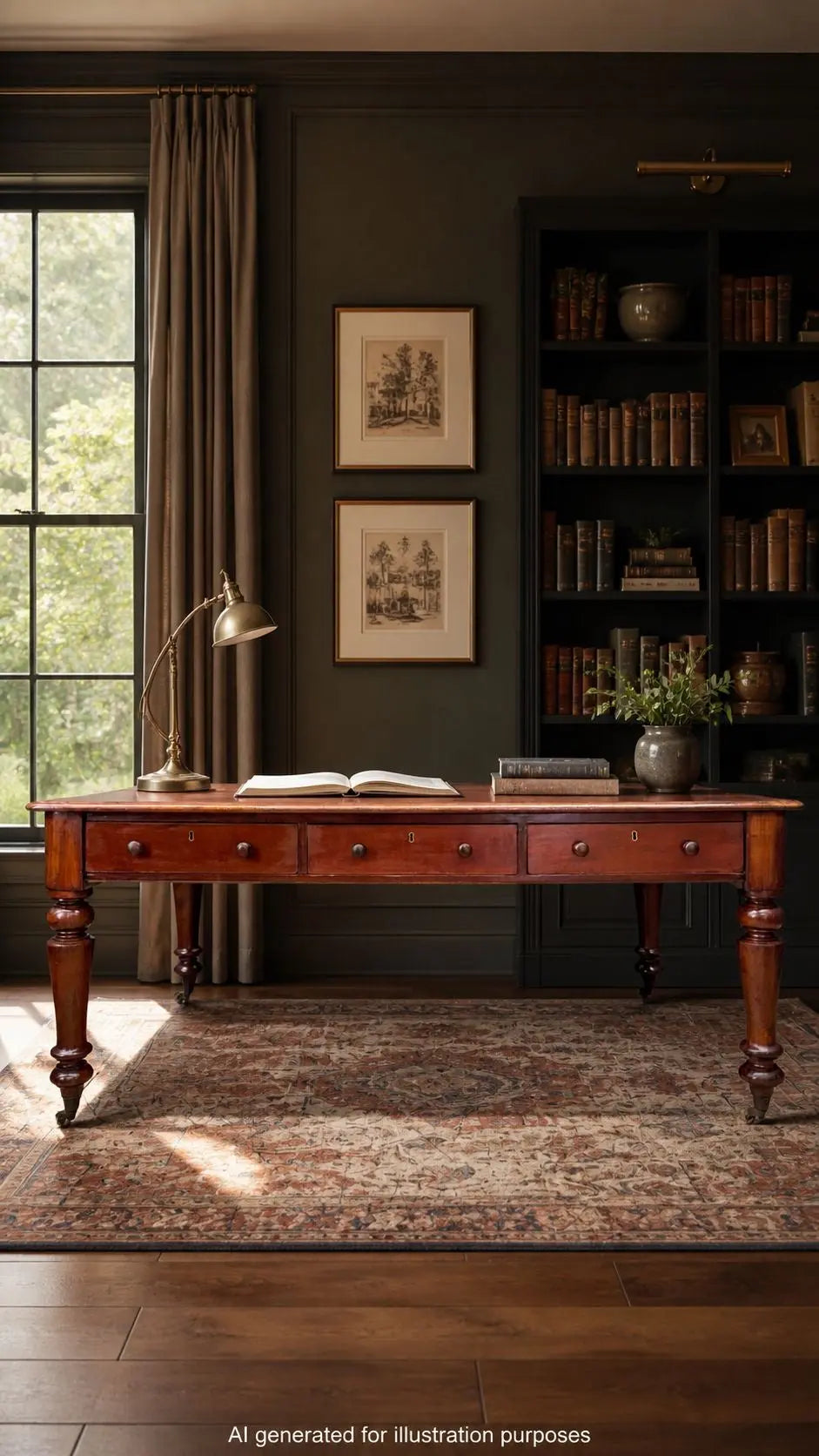 Antique Victorian Mahogany Library Table Desk Kitchen Dining Table With Drawers RUSTIC WAREHOUSE NORFOLK