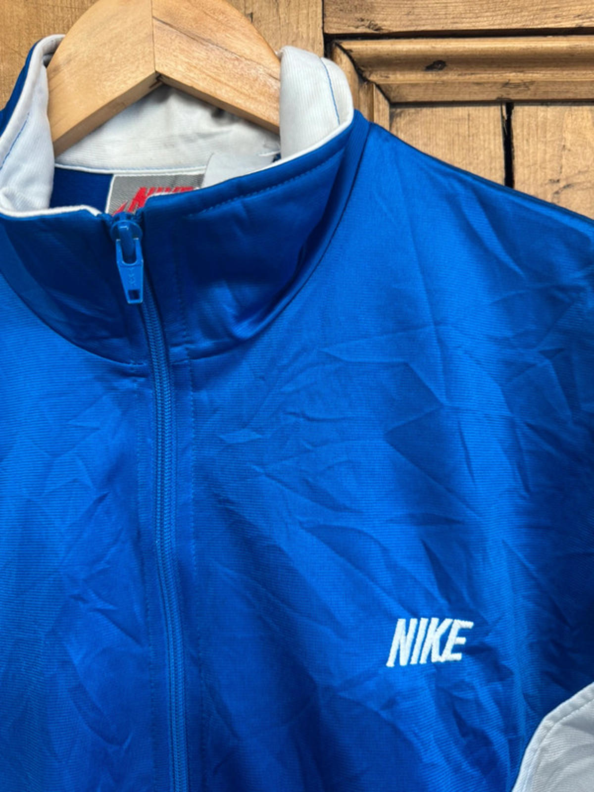 Vintage 1980s Original Nike Tracksuit Top Mens Medium Jumper Sweater