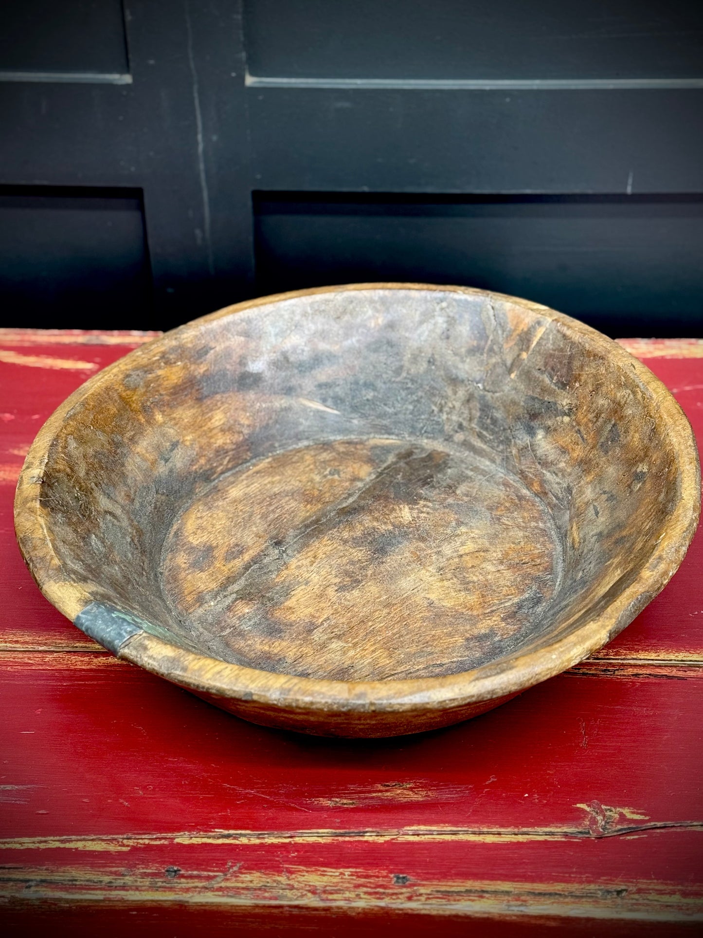Rustic Wooden Parat Bowl / Fruit Bread Bowl / Centrepiece Sharing Antipasti / B