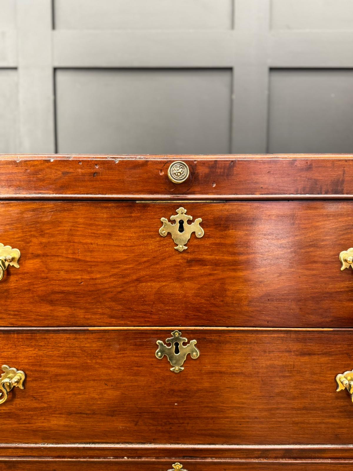 Antique Chest Of Drawers Georgian Mahogany Mule Chest Blanket Box Storage