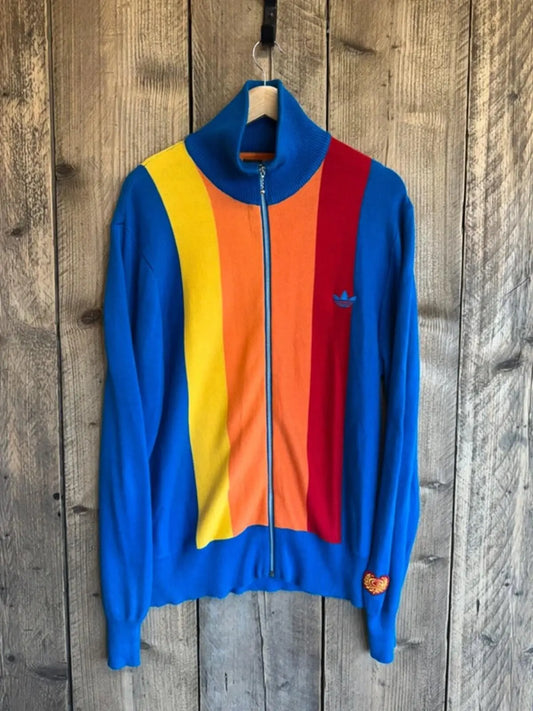 Vintage Adidas Originals Carlo Gruber Tracksuit Top / Cardigan Large Retro #351