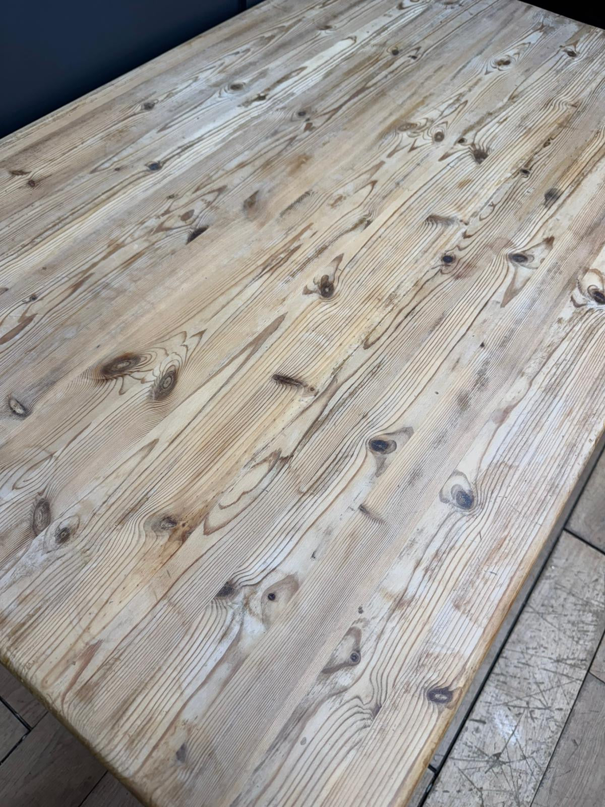 Vintage Small Solid Pine Table  / Farmhouse Dining Table / Kitchen Table