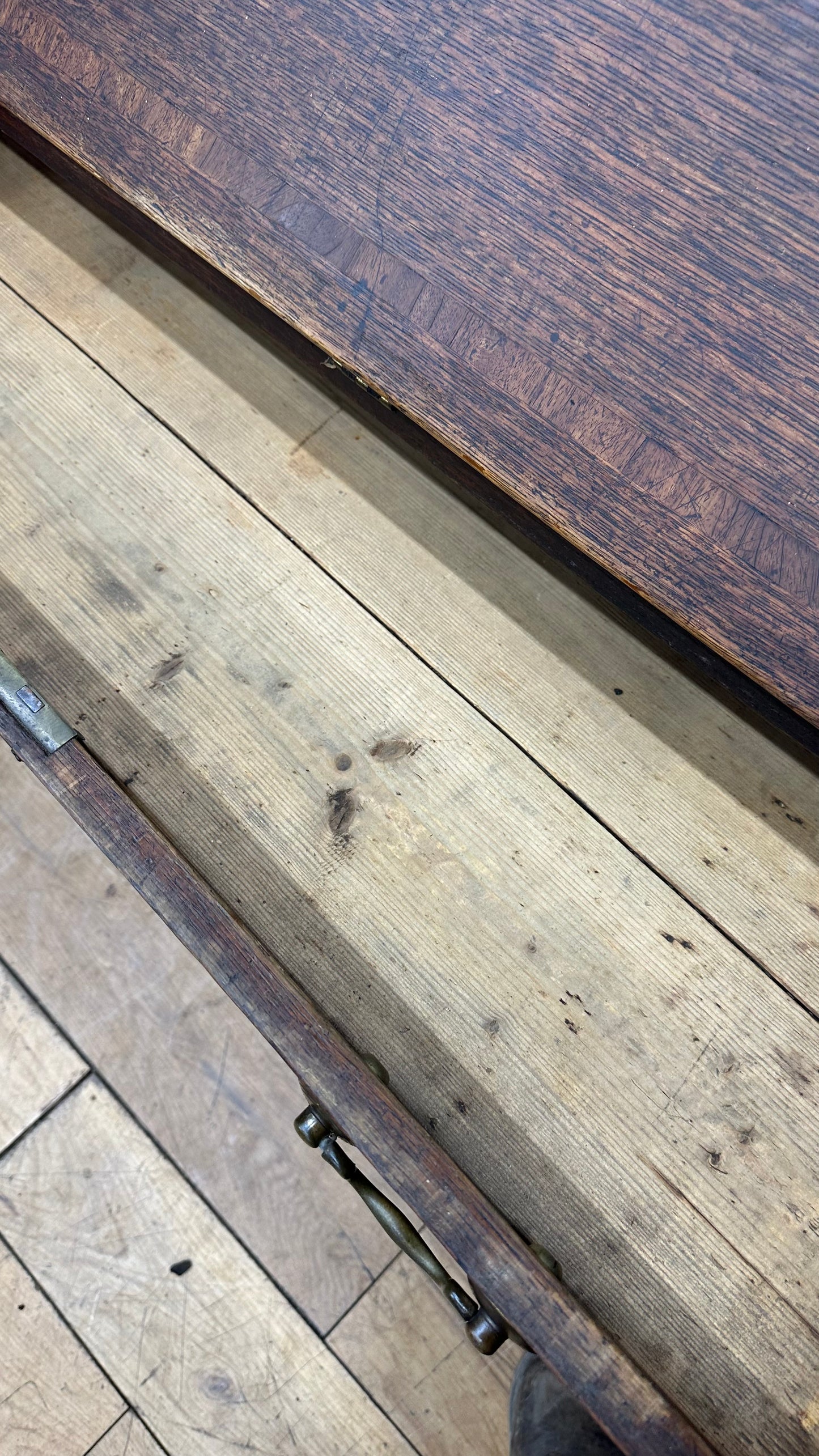 Antique Oak Bureau Desk  /drop Front Desk / Antique Furniture / George lll