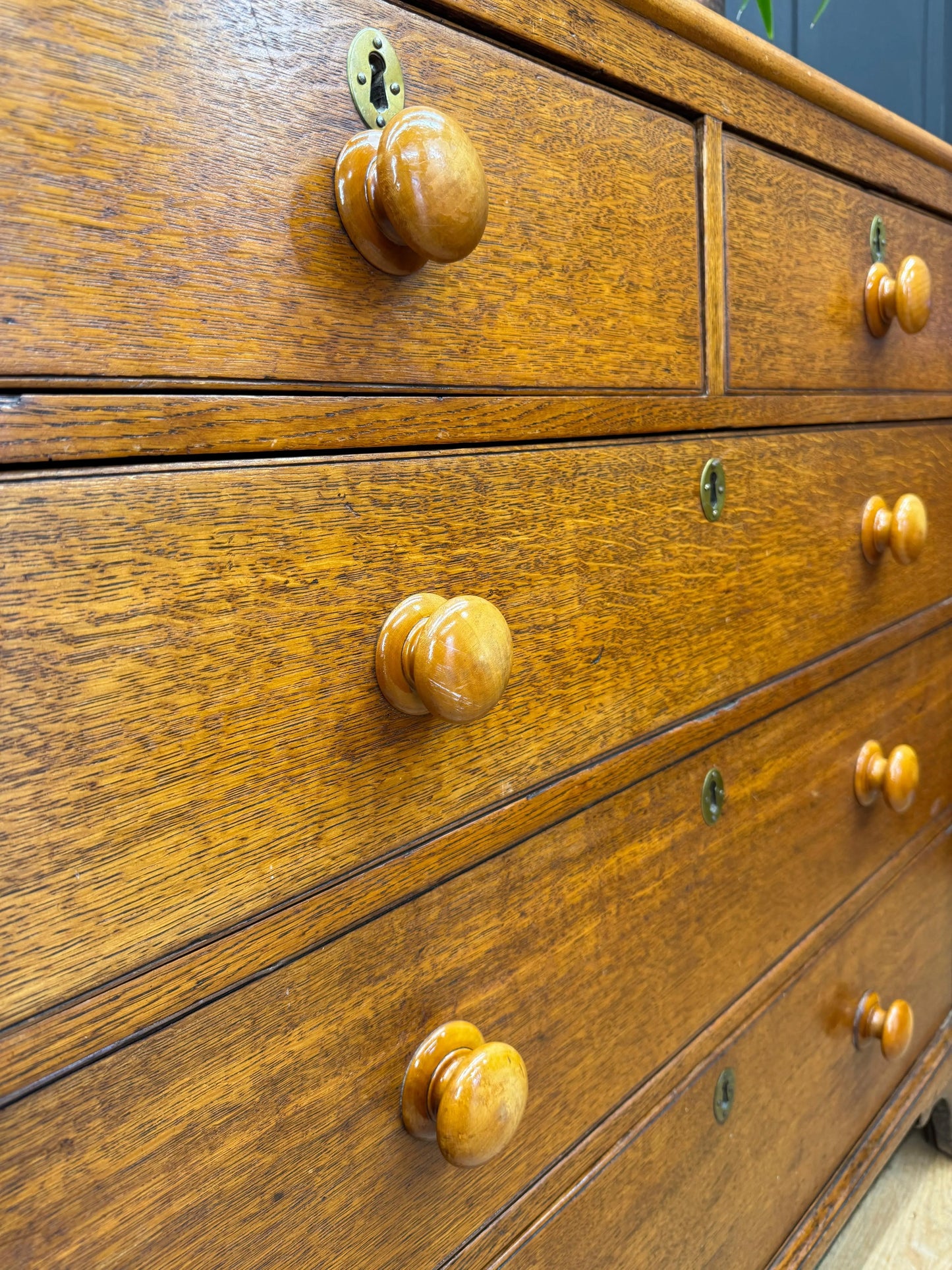 Antique Solid Oak Chest of Drawers Bedroom Storage Furniture Drawers RUSTIC WAREHOUSE NORFOLK