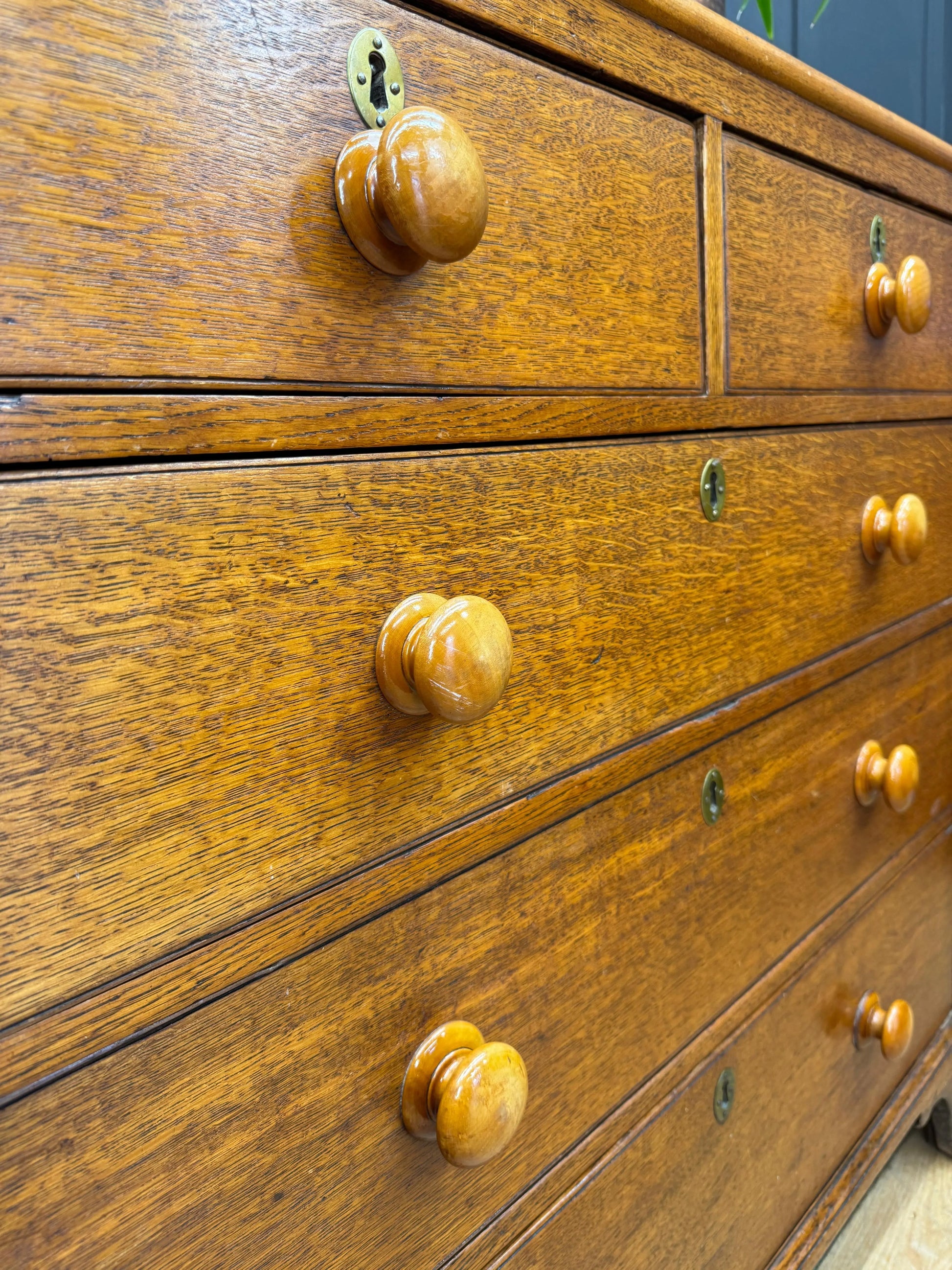 Antique Solid Oak Chest of Drawers Bedroom Storage Furniture Drawers RUSTIC WAREHOUSE NORFOLK