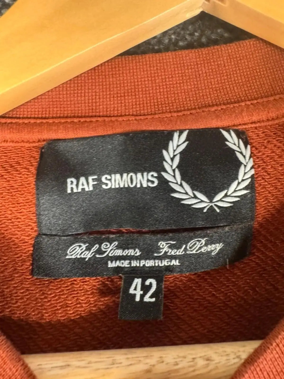 Fred Perry Raf Simons Collaboration Jumper sweatshirt Large #330 Raf Simons x Fred Perry
