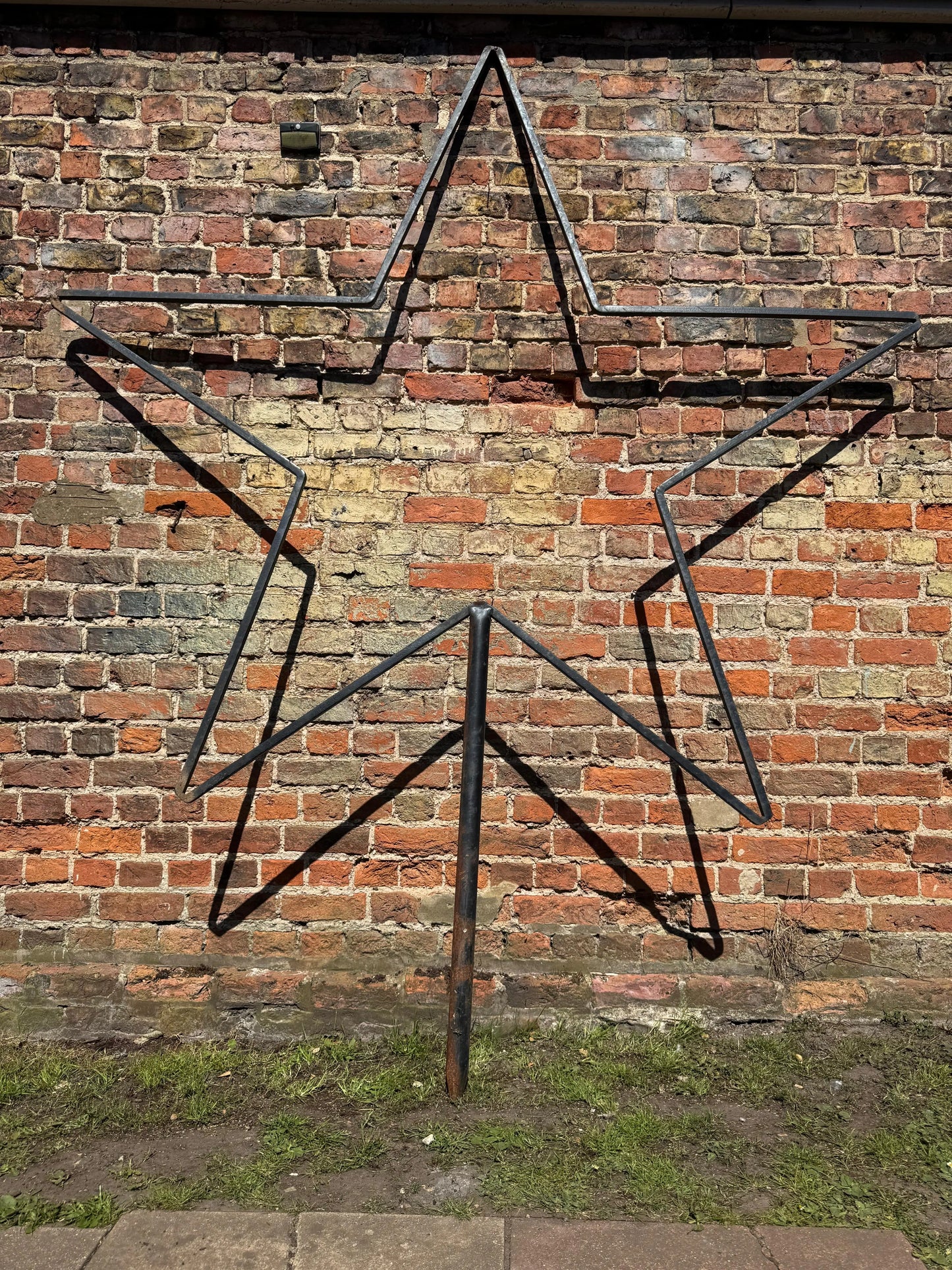 XL Black Metal Star Garden Stake Display Sculpture Christmas Wedding Decor RUSTIC WAREHOUSE NORFOLK