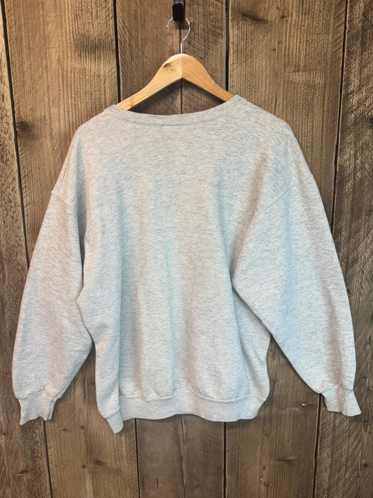 Vintage 80s Original Nike Just Do It Grey Spell Out Jumper Top Sweater Large.